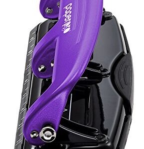 Bostitch Office EZ Squeeze Reduced Effort 3-Hole Punch, 12 Sheets, Purple (2105), 1.6" x 3" x 11"