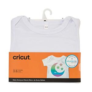 Cricut 2006826 Baby Bodysuit Blank, 3-6 Months Infusible Ink, White