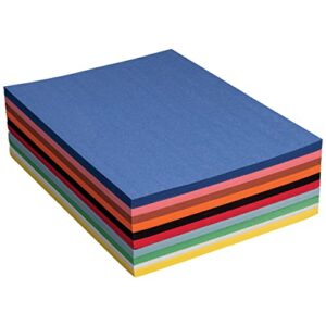 Prang (Formerly Art Street) Construction Paper, 10 Assorted Colors, Standard Weight, 9" x 12", 500 Sheets