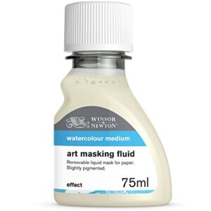 winsor & newton watercolor medium, art masking fluid, 75ml (2.5oz) bottle