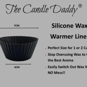 The Candle Daddy Pack of (3) Silicone Wax Warmer Liners - Re-Usuable - Must Have for All Wax Melt Users Easy Clean Up, Keep Wax Longer, Best Aroma/Throw