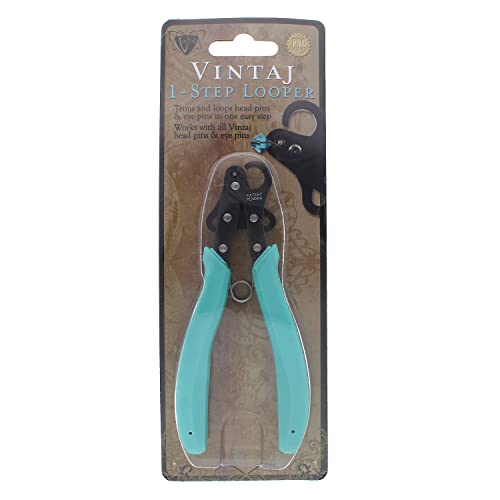 Vintaj 1-Step Looper Pliers, 1.5mm, 18-26g Craft Wire, Instantly Create Consistent Loops for Rosaries, Earrings, Bracelets, Necklaces and Wire Jewelry in One Step
