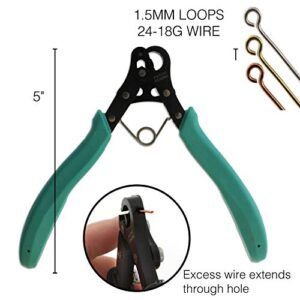 Vintaj 1-Step Looper Pliers, 1.5mm, 18-26g Craft Wire, Instantly Create Consistent Loops for Rosaries, Earrings, Bracelets, Necklaces and Wire Jewelry in One Step