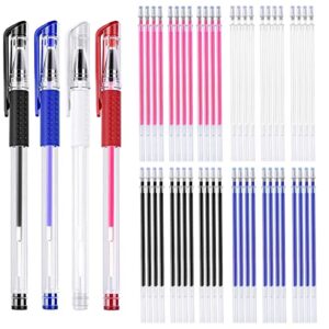 8 pieces heat erasable pens for fabric with 52 refills fabric marking pens fabric markers for quilting sewing diy dressmaking fabrics tailors chalk (60)