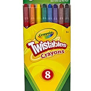 Crayola Twistables Crayons, School Supplies, 8ct