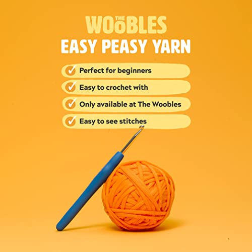 The Woobles Beginners Crochet Kit with Easy Peasy Yarn as seen on Shark Tank - Crochet Kit for Beginners with Step-by-Step Video Tutorials - Fred The Dinosaur