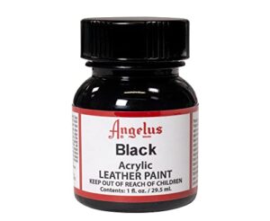 angelus acrylic leather paint black 1oz