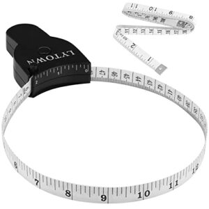 2pcs tape measure body measuring tape 60inch (150cm), retractable measuring tape for body measurement & weight loss, accurate body tape measure for fitness, tailor, sewing, handcrafts, clothes