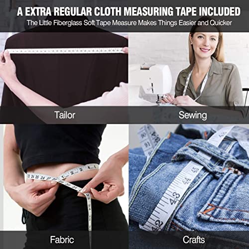 2PCS Tape Measure Body Measuring Tape 60inch (150cm), Retractable Measuring Tape for Body Measurement & Weight Loss, Accurate Body Tape Measure for Fitness, Tailor, Sewing, Handcrafts, Clothes