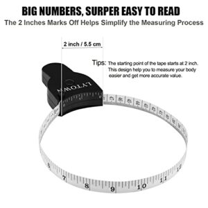 2PCS Tape Measure Body Measuring Tape 60inch (150cm), Retractable Measuring Tape for Body Measurement & Weight Loss, Accurate Body Tape Measure for Fitness, Tailor, Sewing, Handcrafts, Clothes