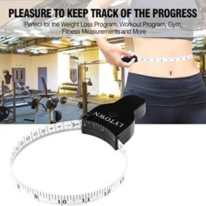 2PCS Tape Measure Body Measuring Tape 60inch (150cm), Retractable Measuring Tape for Body Measurement & Weight Loss, Accurate Body Tape Measure for Fitness, Tailor, Sewing, Handcrafts, Clothes