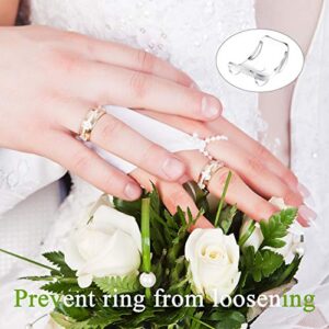 Ring Size Adjuster Invisible Ring Size Adjuster for Loose Rings Ring Adjuster Size Fit Any Rings Ring Guard Reducer, 8 Sizes (16 Pieces)