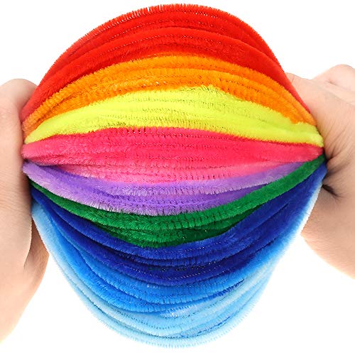 Caydo 360 Pieces Pipe Cleaners 40 Assorted Colored Chenille Stems for Art and Crafts, Children’s Craft Supplies (6 mm x 12 inch)