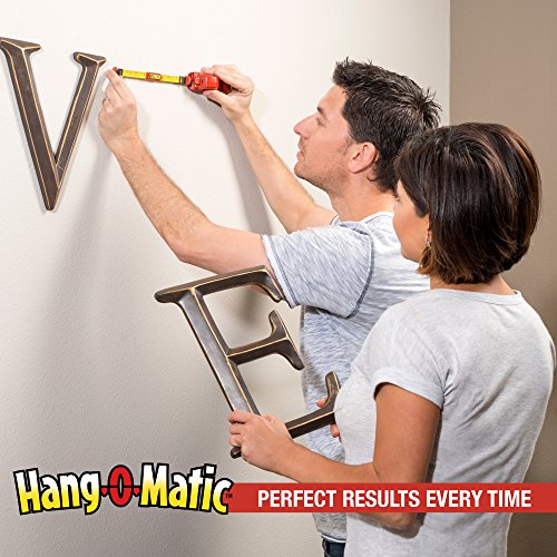 Hang-O-Matic All-in-One Picture Hanging Tool, Picture Hanger, Picture Frame Level Ruler, Perfect to Hang Pictures, Mirrors, TVs, and Shelves