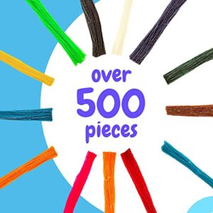 IMPRESA 500 Piece Pack of Original Monkey String (Jumbo Pack) - Bendable, Sticky Wax Yarn Stix, 6 inch Wax Sticks in Bulk - Great Toys for Home and Travel, 13 Colors Products