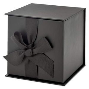 Hallmark Black Ribbon and Paper Fill Small Gift Box with Lid