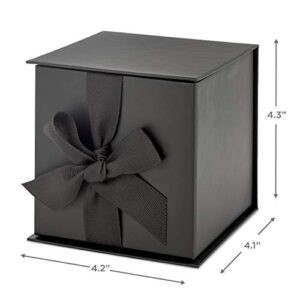 Hallmark Black Ribbon and Paper Fill Small Gift Box with Lid