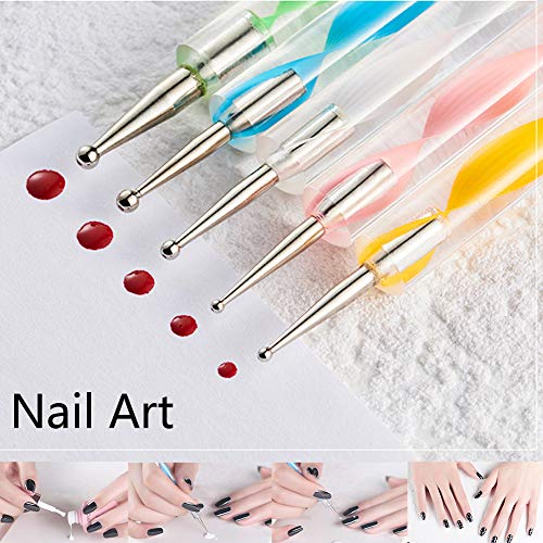 19PCS Mandala Dotting Tools Set with a Zipper Storage Bag for Painting Rocks, ABenkle Mandala Stencil Ball Stylus Paint Tray Set