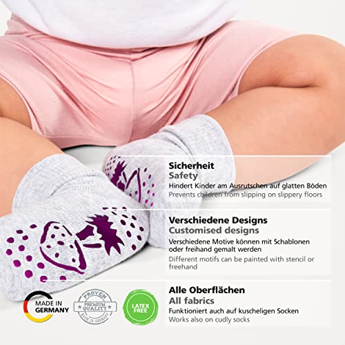 Viva Decor Sock Stop Non Slip Transparent Liquid 2,77 fl oz,ABS Anti Skid Fabric - Liquid Anti-Slip for Socks - Made in Germany