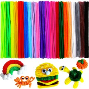 200psc 20colors, pipe cleaners, chenille stems, pipe cleaners for crafts, pipe cleaner crafts, art and craft supplies,…