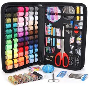 large sewing kit for adults: yuanhang newly upgraded 251 pcs premium sewing supplies set – complete sew kit of needle and thread for beginners – travel emergency – basic home hand sewing repair kits