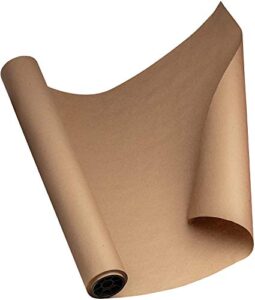 kraft paper roll 30” x 1800” (150ft) brown mega roll – made in usa 100% natural recycled material – perfect for packing, wrapping, butcher, craft, postal, shipping, dunnage and parcel