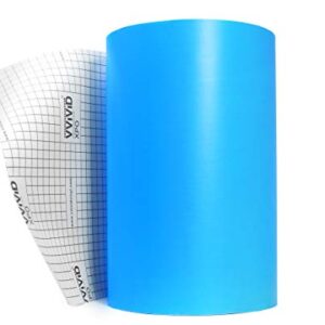 VViViD Blue Stencil Vinyl Masking Film with Anti-Bleed Technology (25ft x 12in)