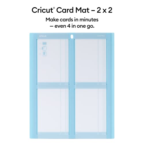 Cricut Card Mat 2x2, Reusable, Non-Slip Craft Mat, Create Four Cards Simultaneously, Perfect for Bulk Card Making, Compatible with Cricut Maker & Cricut Explore Crafting Machines