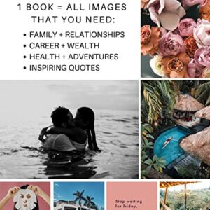 Vision Board Book 2.0 - 800+ New and Improved Vision Board Pictures and Quotes for Vision Board Kit, Visualize, Inspire and Create Life Goals, Magazine for Vision Board Clip Art and Collage Book