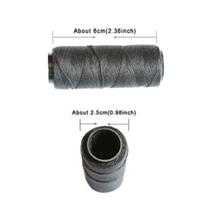 5 Rolls Sewing Threads Using for Hand Sewing Hair Extensions Making Wigs DIY (Black, Brown, Dark Brown, Beige, Khaki)