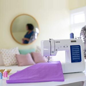 Brother CS7000X Computerized Sewing and Quilting Machine, 70 Built-in Stitches, LCD Display, Wide Table, 10 Included Feet, White