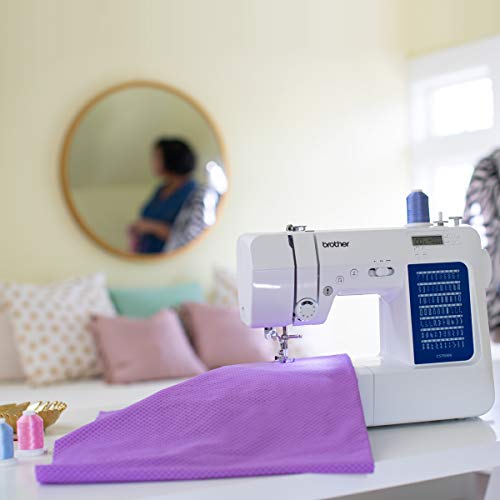 Brother CS7000X Computerized Sewing and Quilting Machine, 70 Built-in Stitches, LCD Display, Wide Table, 10 Included Feet, White