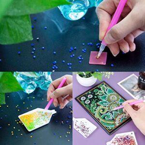 10Pcs Plastic Diamond Painting Trays， 3.8 x 2.2 Inches Rhinestone Plate Tray for Diamond Painting，Bead Sorting Trays for DIY Crafts