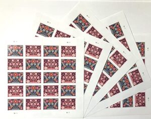 2022 love us postal forever first-class self-adhesive postage stamps holiday, weddings, celebrations, valentine’s day (5 sheets of 20 stamps) 100 stamps in total