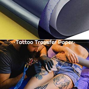 38 Sheets Tattoo Transfer Paper, Audab Stencil Paper for Tattooing, 8 1/4" x 11 3/4"