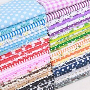 56 Pieces 9.8"x 9.8" (25cm x 25cm) Squares Cotton 100% Floral Printed Sewing Supplies Fabric for Quilting Patchwork, DIY Craft, Scrapbooking Cloth