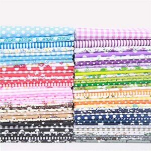 56 Pieces 9.8"x 9.8" (25cm x 25cm) Squares Cotton 100% Floral Printed Sewing Supplies Fabric for Quilting Patchwork, DIY Craft, Scrapbooking Cloth