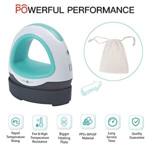 HTVRONT Heat Press Small Heat Press Machine for T Shirts, Small Heat Press Iron Press for Heating Transfer(Mint Green)