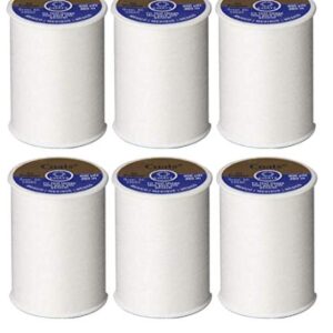 Coats & Clark Dual Duty All Purpose Thread 400 Yards White 230-1 (6-Pack)