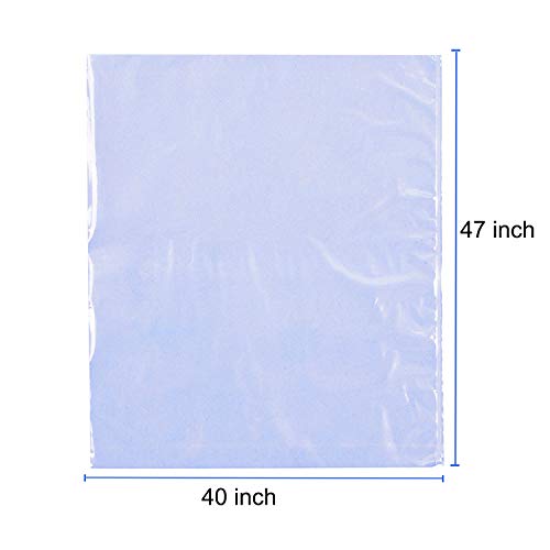 LazyMe Extra Large Jumbo Shrink Wrap Bags Cellophane Bags for Easter Baskets - 40x47 Inch Premium Quality Bags (5 pcs)