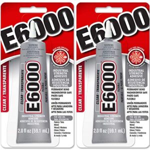 E6000 237032 Craft Adhesive, 2 fl oz Clear, 2 Pack