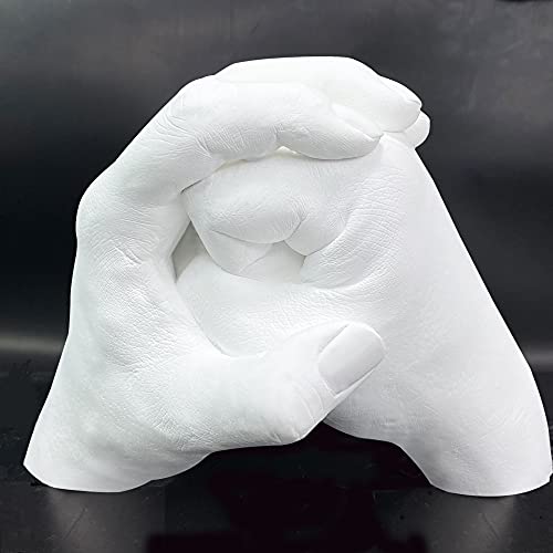 Hand Casting Kit Couples & Keepsake Hand Mold kit Couples for Holiday Activities, Molding Kits for Adults, Child, Wedding, Friends, Plaster Hand Mold Casting Kit by Godora