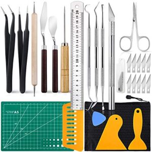 28 pcs precision craft tools set vinyl weeding tools kit for weeding vinyl, diy art work cutting, hobby, scrapbook