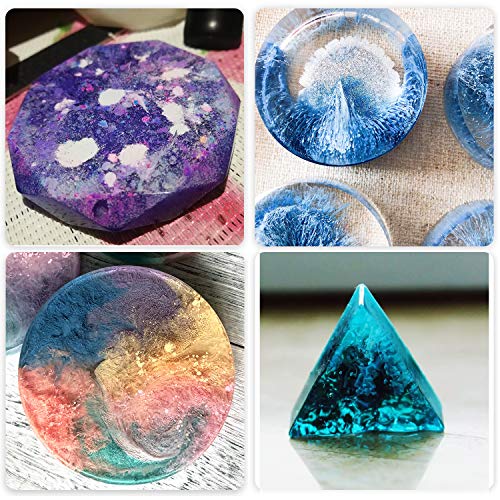 Alcohol Ink Set - 20 Bottles Vibrant Colors High Concentrated Alcohol-Based Ink, Concentrated Epoxy Resin Paint Colour Dye Great for Resin Petri Dish, Coaster, Painting, Tumbler Cup Making(10ml Each)