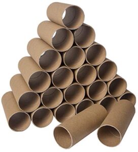 30 pack craft rolls – round cardboard tubes – cardboard tubes for crafts – craft tubes – paper tube for crafts – 1.57 x 3.9 inches – brown
