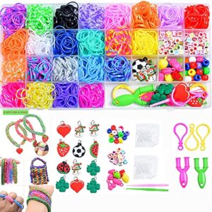 2000+rubber band bracelet kit, loom bracelet making kit for kids, rubber bands refill loom set, rubber bands for bracelet making kit for kids