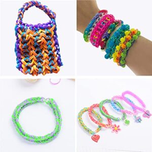 2000+Rubber Band Bracelet Kit, Loom Bracelet Making Kit for Kids, Rubber Bands Refill Loom Set, Rubber Bands for Bracelet Making Kit for Kids