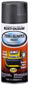 rust-oleum black blackrust-oleum automotive 251574 11-ounce trim and bumper spray, matte, 11 ounce (pack of 1), fl oz