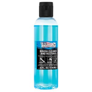 u.s. art supply brush cleaner and restorer, 4 ounce bottle – quickly cleans paint brushes, airbrushes, art tools – cleaning solution to remove dried on acrylic, oil and water-based paint colors