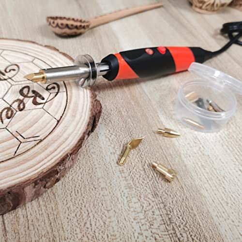 Wood Burning kit, Professional WoodBurning Pen Tool, DIY Creative Tools ,Wood Burner for Embossing/Carving/Pyrography，Suitable for Beginners,Adults